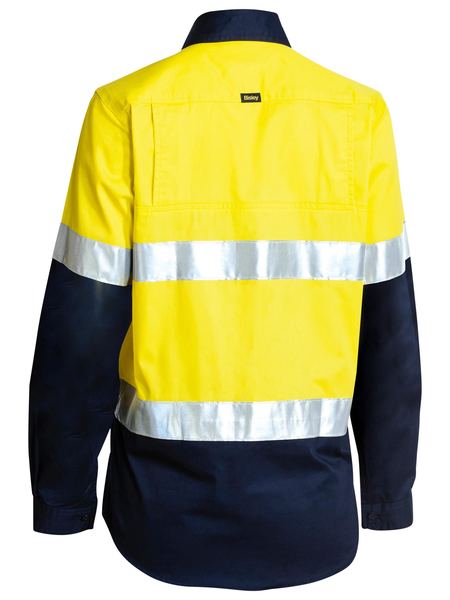 Bisley BL6896 Women's Taped Hi Vis Cool Lightweight Drill Shirt