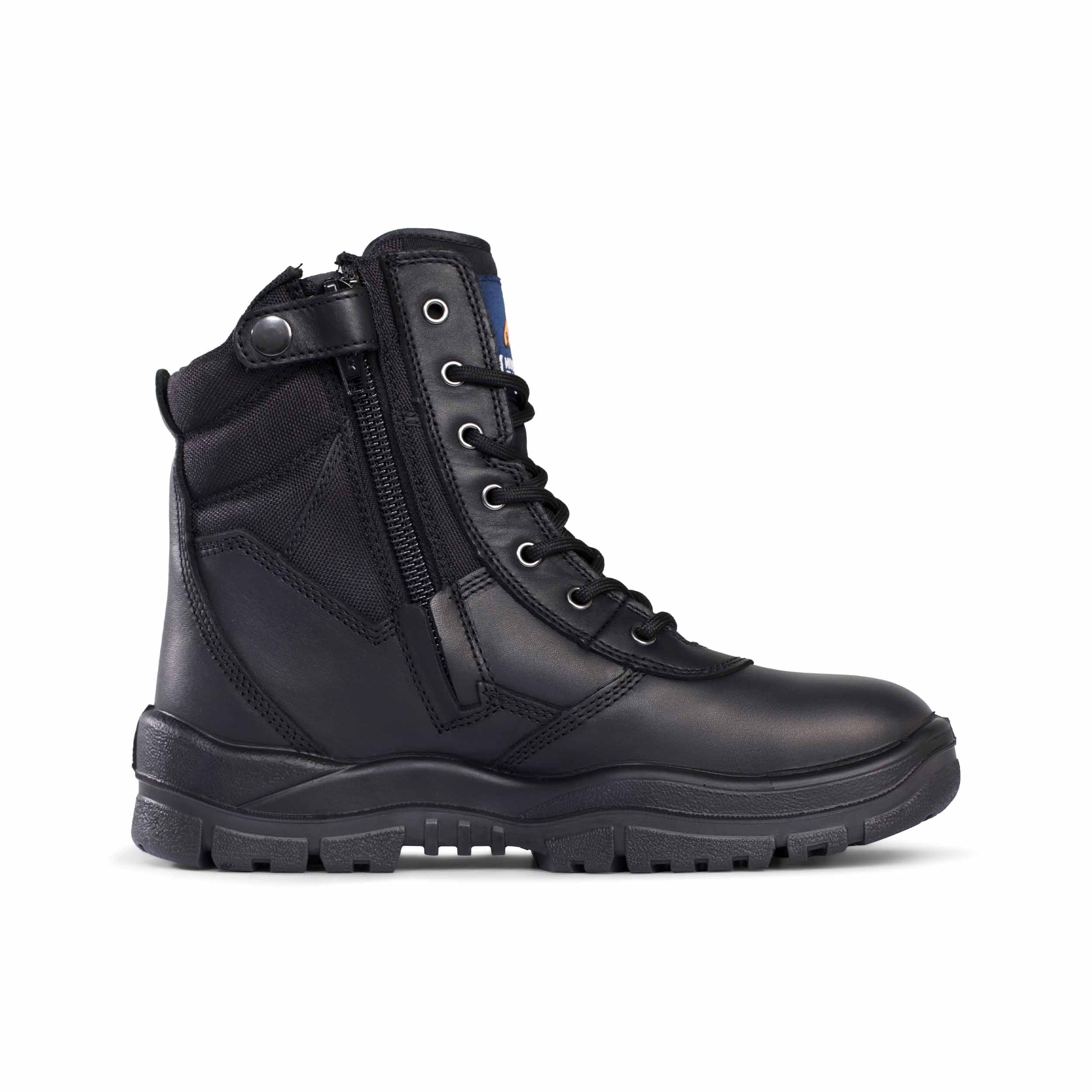 Mongrel 951020 Black Non Safety High Leg Zipsider Boot