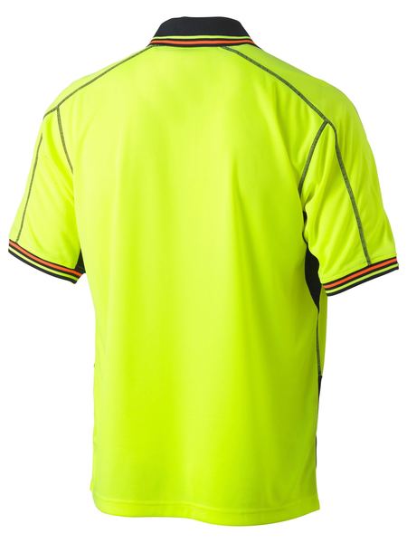 Bisley BK1219 Two Tone Hi-vis Polyester Mesh S/S Polo Shirt