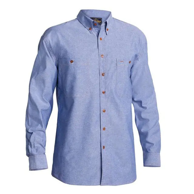 Bisley B76407 Men's Long Sleeves Cotton Chambray Shirt