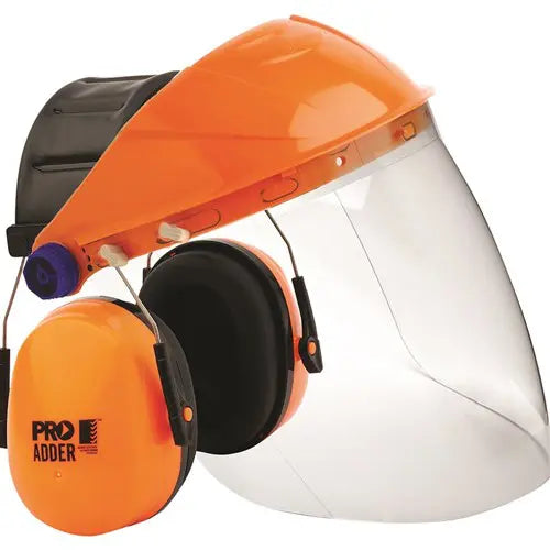 Pro Choice BGVCEADD Brow guard + Clear Visor + Adder Earmuff Combo