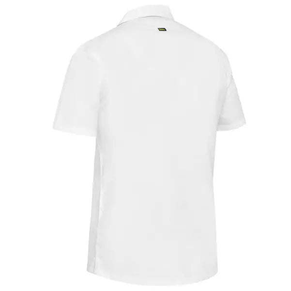 Bisley BS1404 V-neck S/S Shirt-White