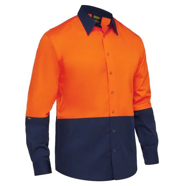 Bisley BS6442 Two Tone Hi-vis Long Sleeve Shirt