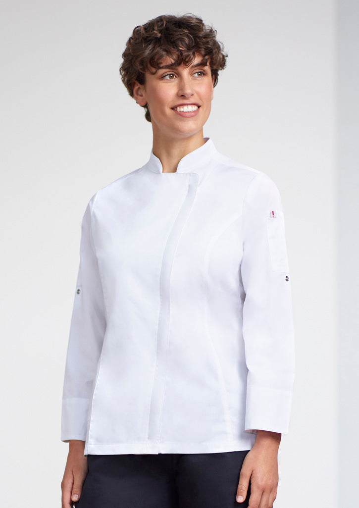 Biz Collection CH330LL Women's Alfresco Long Sleeve Chef Jacket