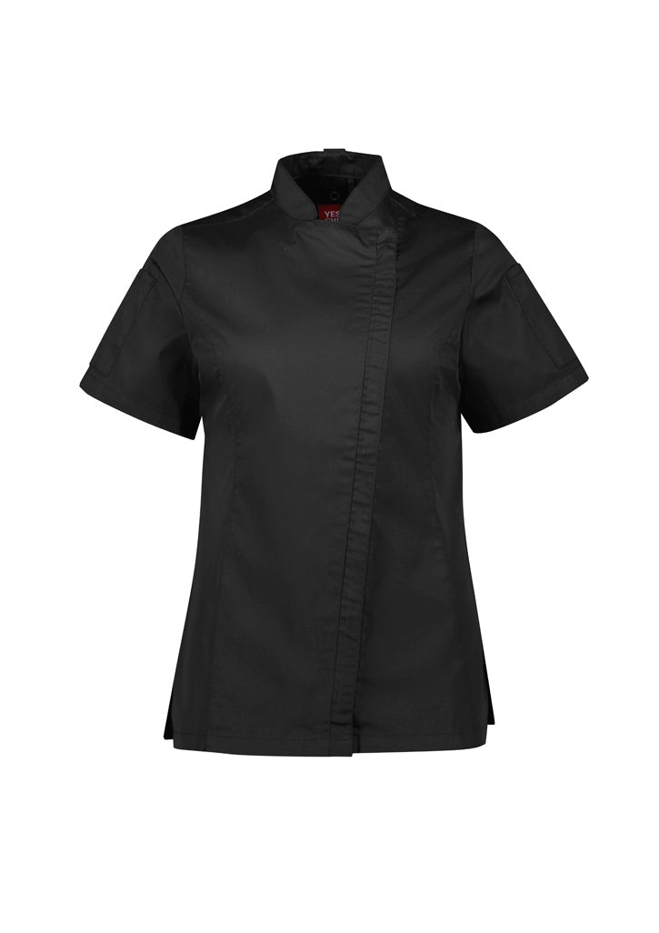Biz Collection CH330LS Women's Alfresco Short Sleeve Chef Jacket