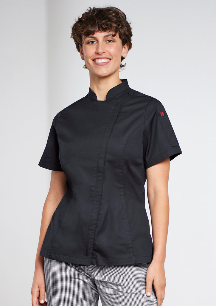 Biz Collection CH330LS Women's Alfresco Short Sleeve Chef Jacket