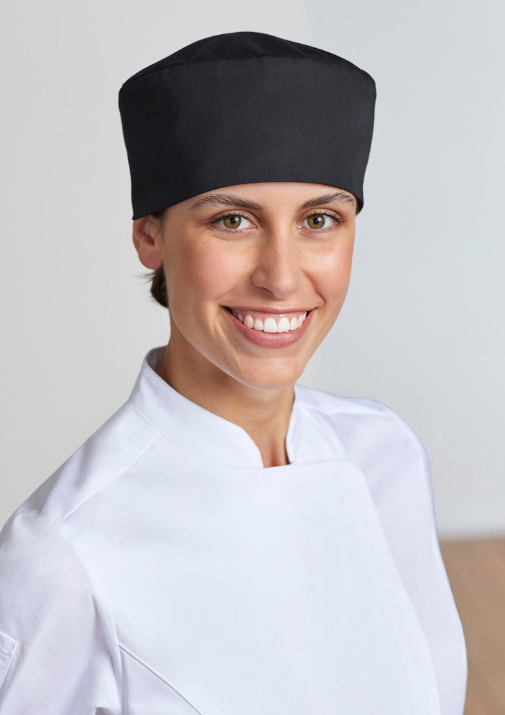 Biz Collection CH333 Mesh Flat Top Chef Hat