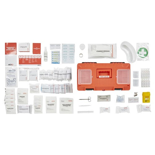 MEDIQ FAEWT-Essential Workplace Response First Aid Kit In Plastic Tackle Box