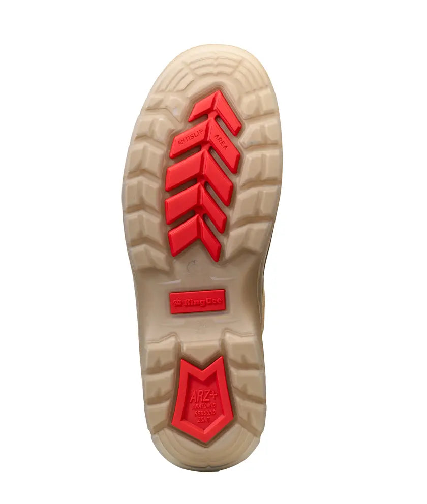 KingGee K25180 Flinders Elastic Slip On Safety Boot-Sand