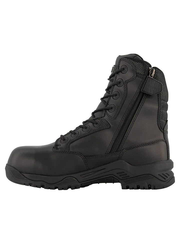 Magnum MSF840 Strike Force 8.0 Leather Zip Side Composite Safety Boot-Black