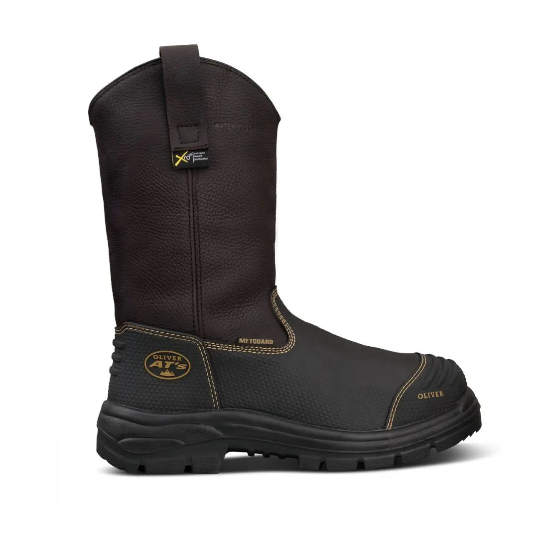 Oliver 65-493 Brown 240MM Pull On Waterproof Riggers Safety Boot