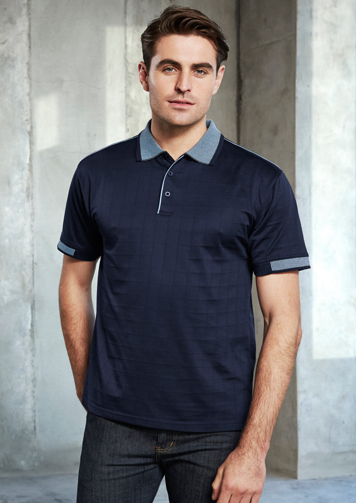 Biz Collection P9100 Men's Noosa Self Check Polo