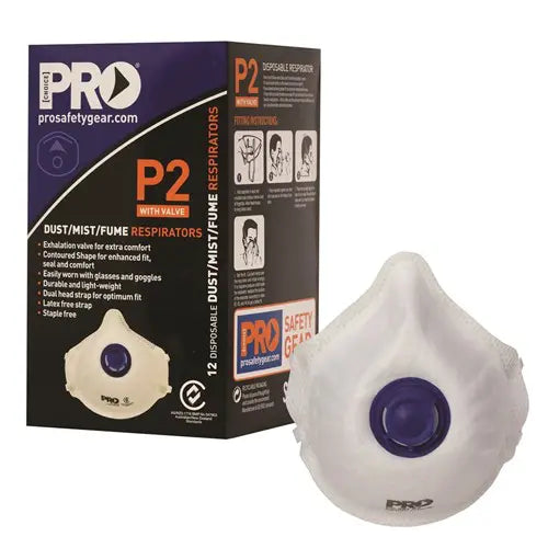 Pro Choice PC321 Dust Mask P2 + Valve – Box Of 12