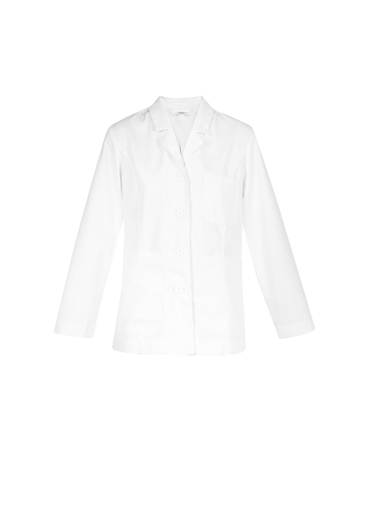 Biz care CC144LC Hope Women's Cropped Lab Coat-White