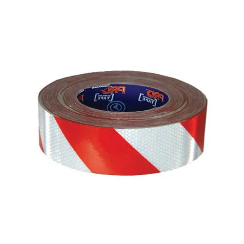 Pro Choice RW5050 Reflective Hazard Tape Red & White 50m X 50m