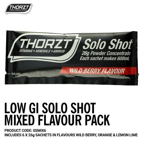 THORZT SSMIX6 LOW SUGAR SOLO SHOTS - MIXED FLAVOUR