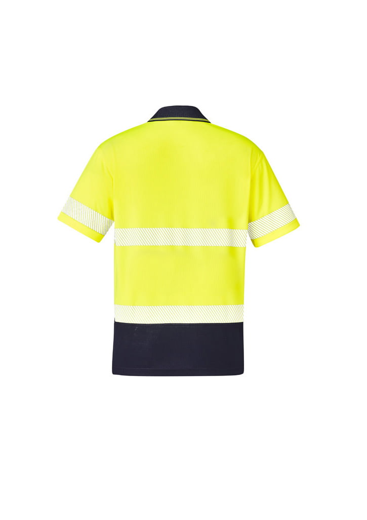 Syzmik ZH535 Unisex Hi-Vis Segmented S/S Polo – Hoop Taped