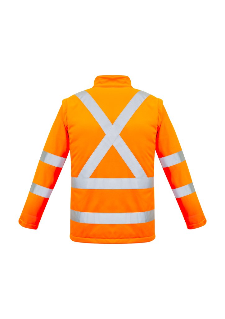 Syzmik ZJ680 Unisex Hi-Vis 2-In-1 X Back Soft Shell Jacket