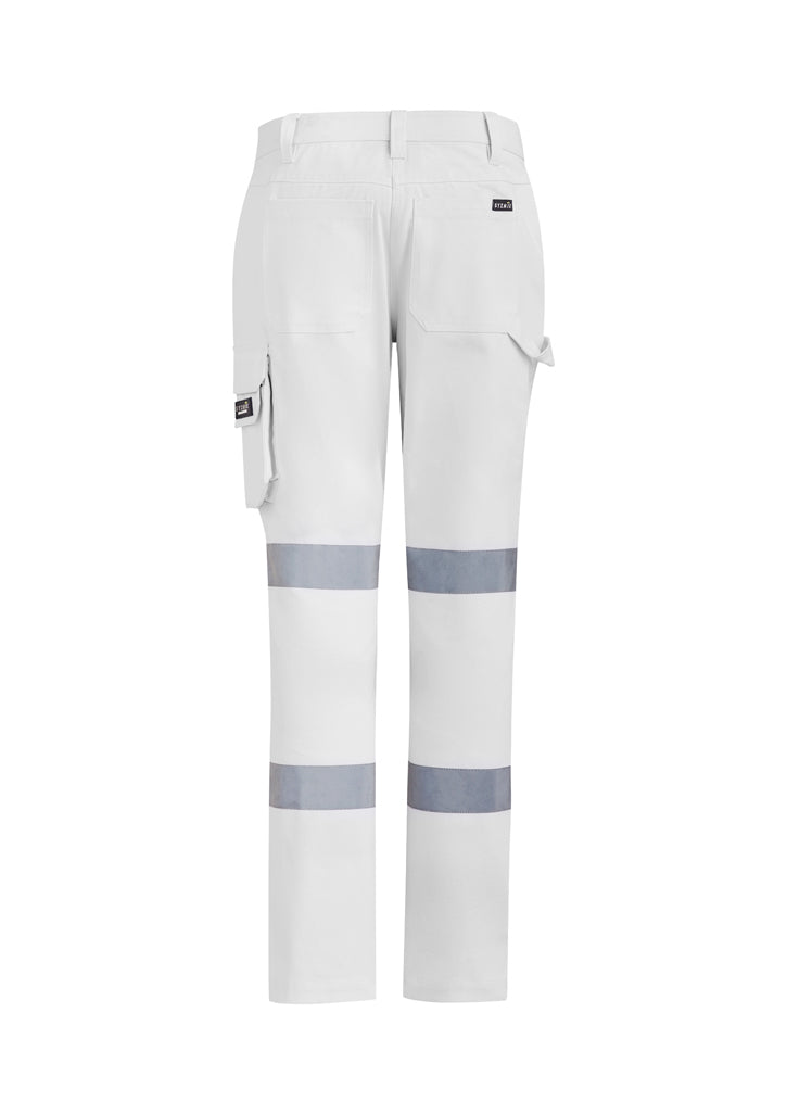 Syzmik ZP720 Women's Bio Motion Taped Pant-White & Navy