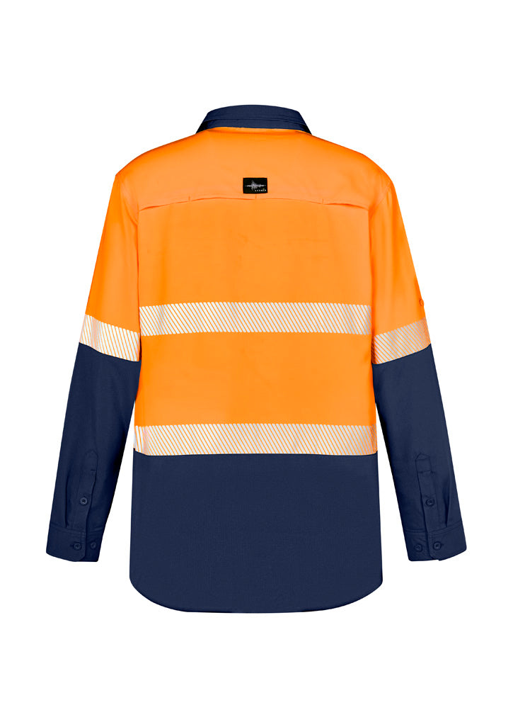 Syzmik ZW470 Men's Hi Vis Outdoor Segmented Tape L/S Shirt