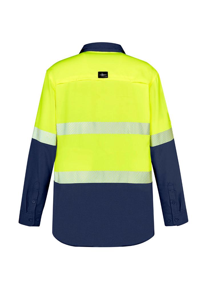 Syzmik ZW470 Men's Hi Vis Outdoor Segmented Tape L/S Shirt