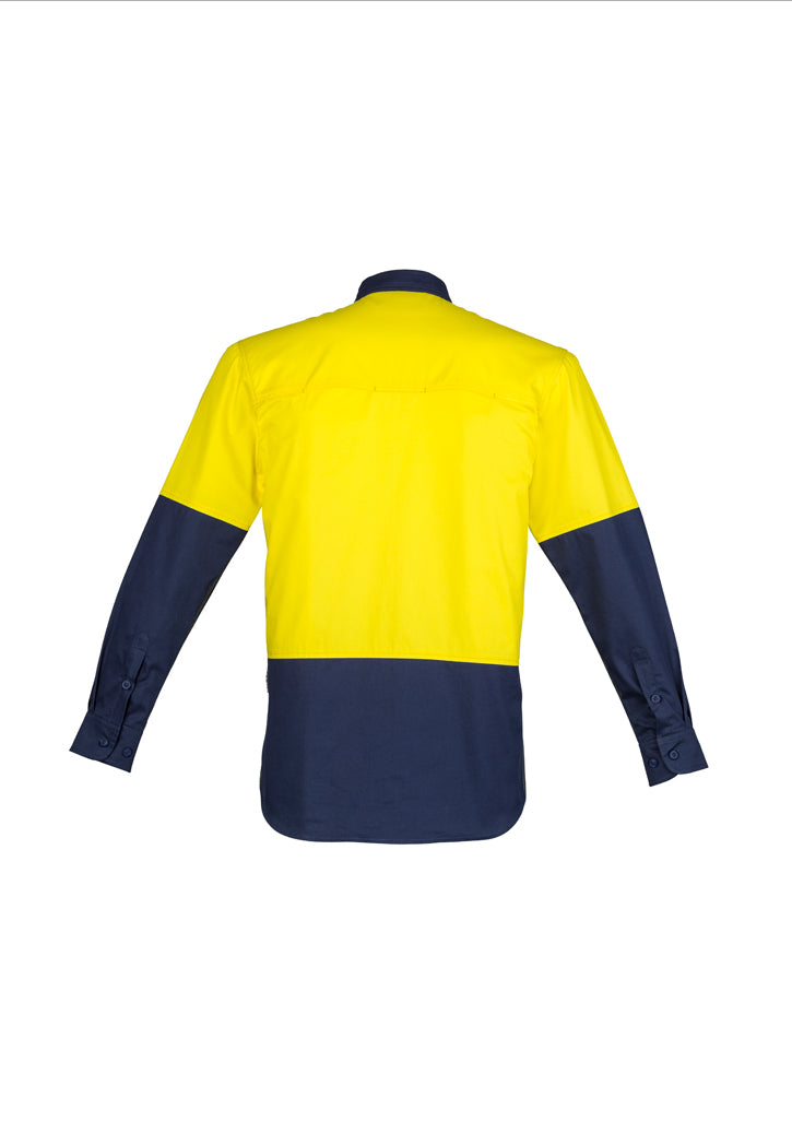 Syzmik ZW560 Men's Hi Vis Closed Front L/S Shirt