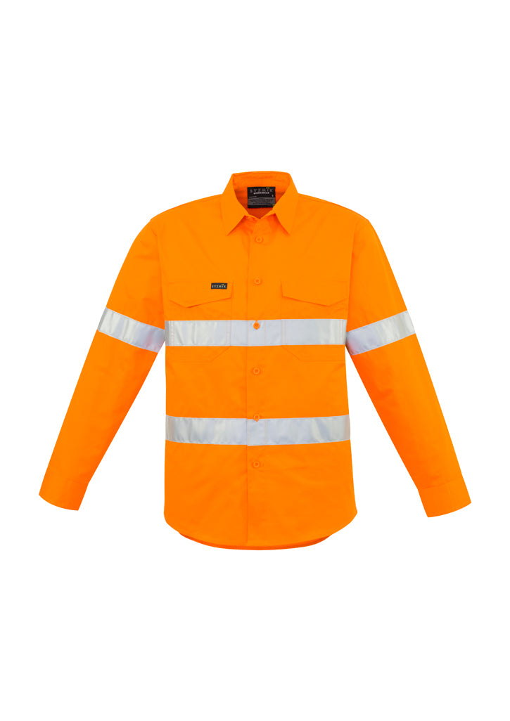 Syzmik ZW640 Men's Hi Vis Hoop Taped Shirt Orange