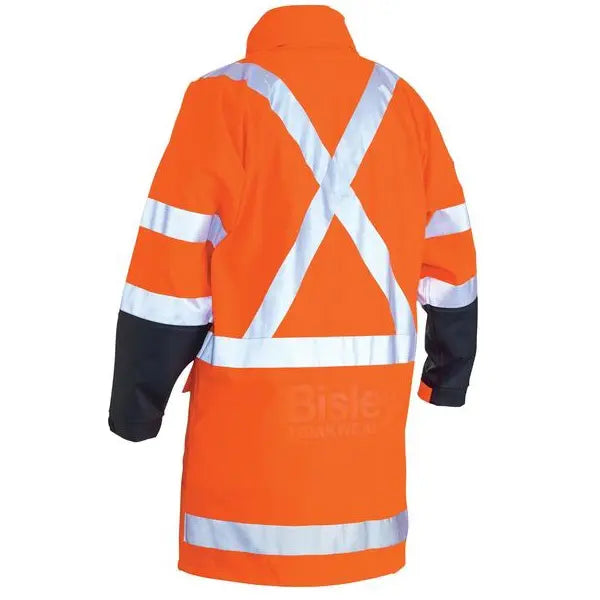 Bisley Bj6955XT Taped Hi-vis X Back Stretch Rain Coat