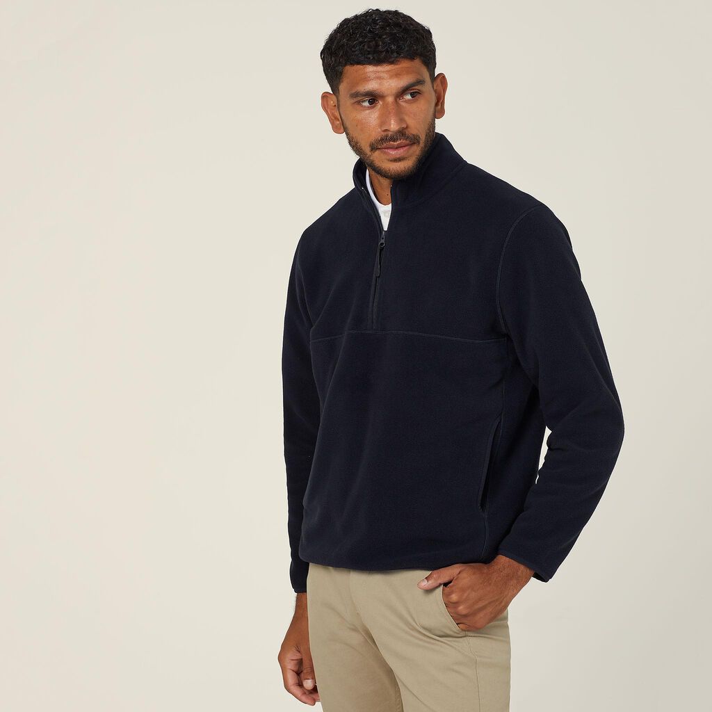 NNT CATBE9 Polar Fleece Zip Neck Pullover