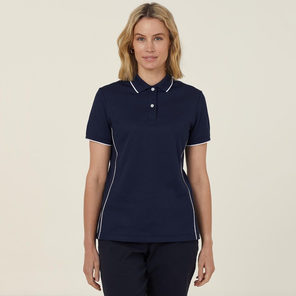 NNT CATUF7 Antibacterial Polyface Short Sleeve Tipped Polo
