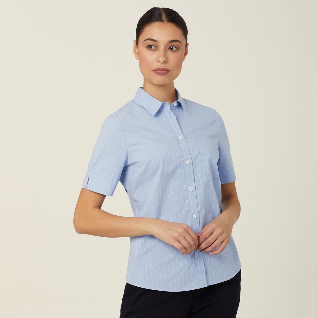 NNT CATUK6 Avignon Pinstripe Short Sleeve Shirt