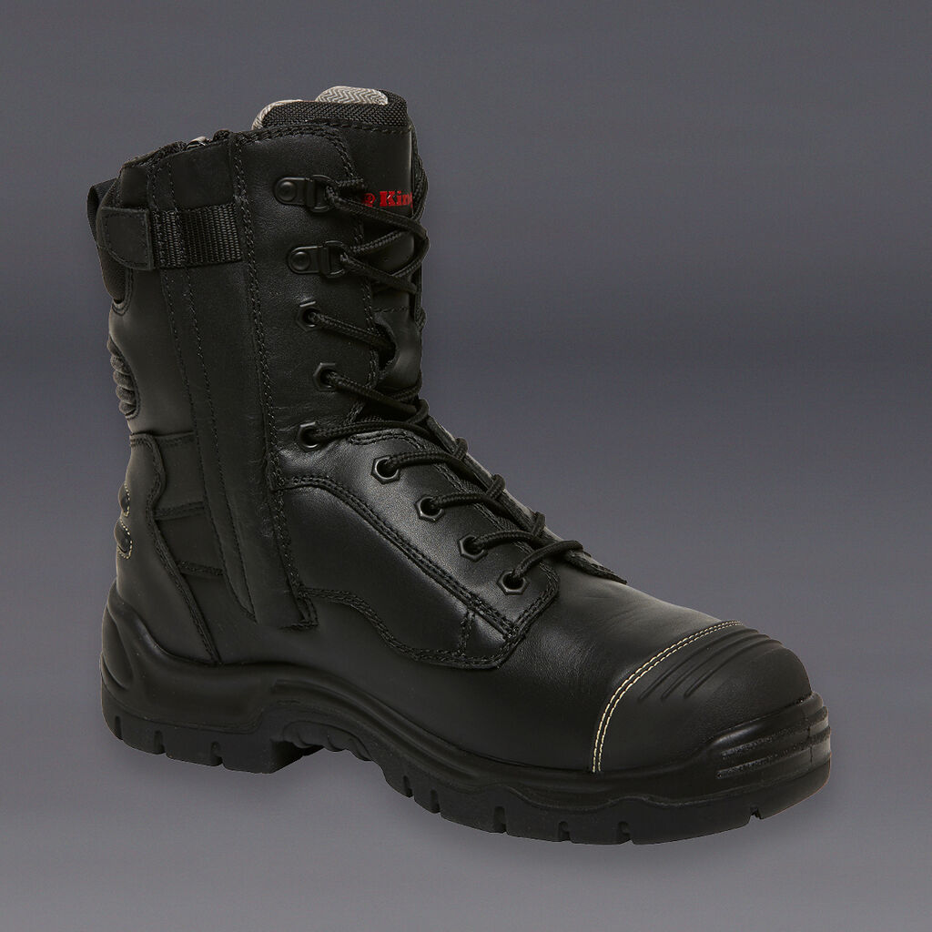 KingGee K27850 Phoenix Leather Met Black Safety Boot