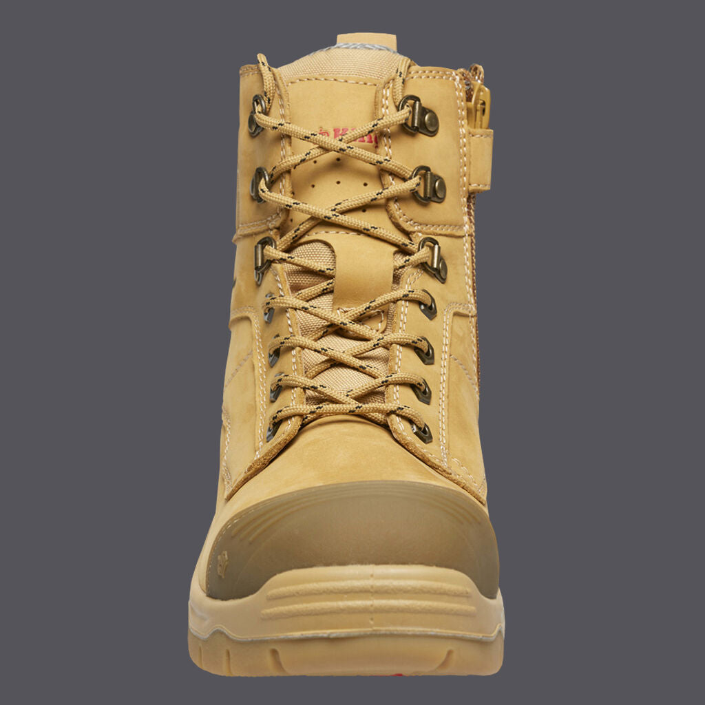 KingGee K27880 Phoenix 6z 150mm Side Zip Safety Boot- Wheat