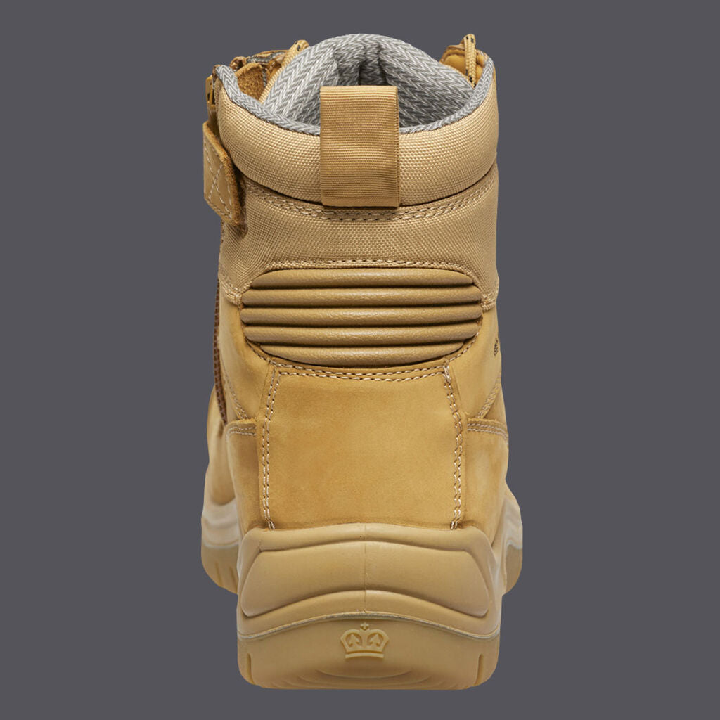 KingGee K27880 Phoenix 6z 150mm Side Zip Safety Boot- Wheat