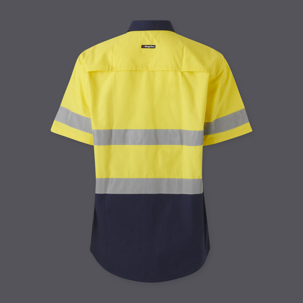 KingGee K54911 Workcool Vented Spliced Shirt Taped Short Sleeve