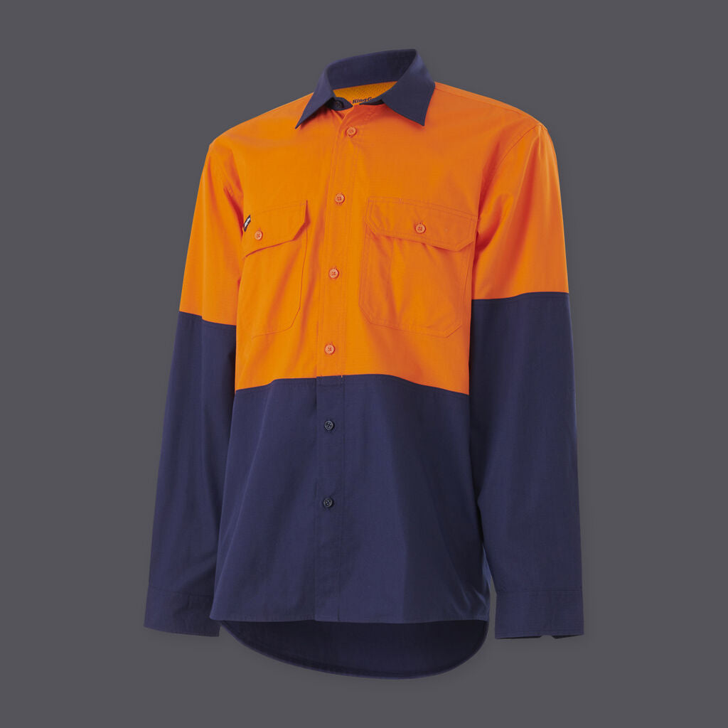 Kinggee K54912 Workcool Vented Spliced Shirt Long Sleeve