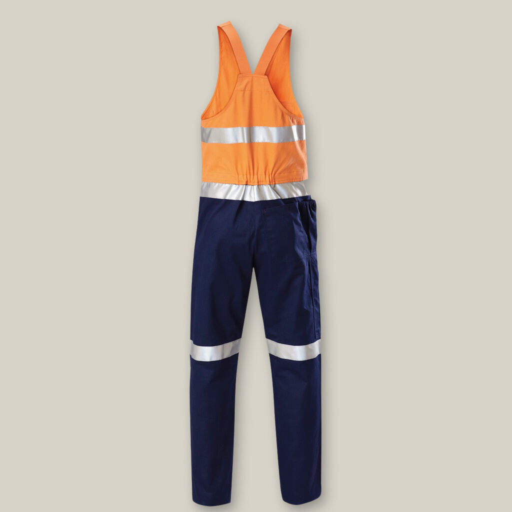 Hard Yakka Y01055 Hi-vis 2tone Action Back Cotton Taped Overall