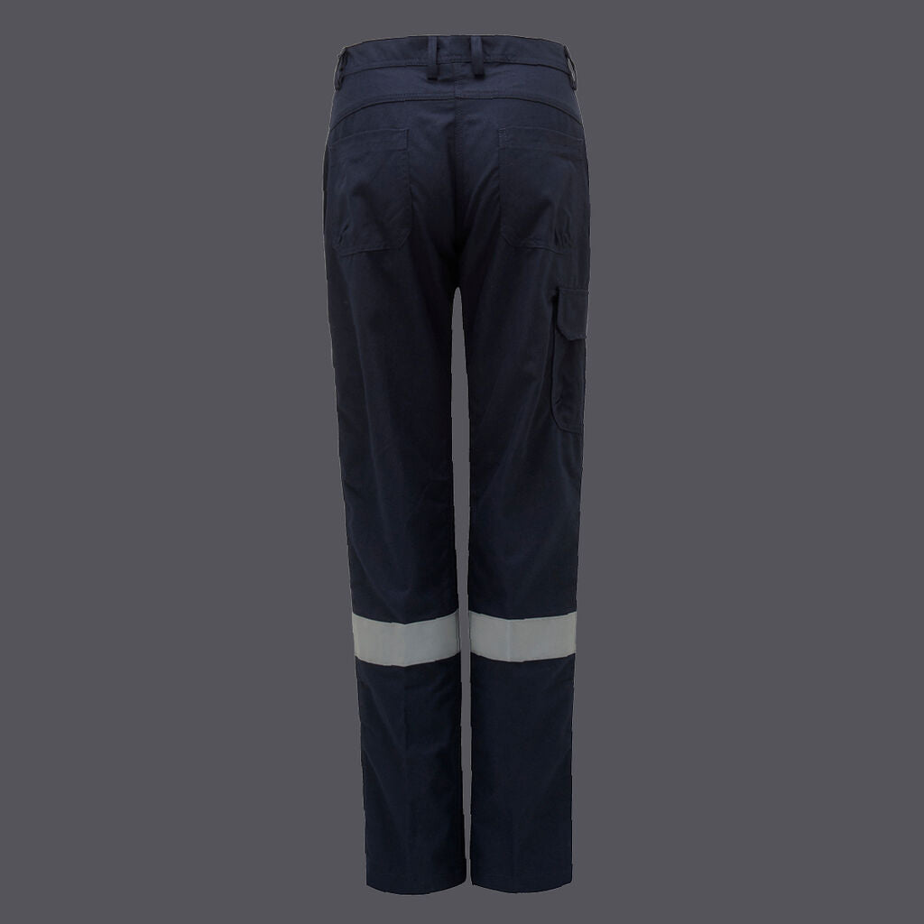 Kinggee Y02320 Women's Shieldtec Fr Flat Front Cargo Pant With Tape-Navy