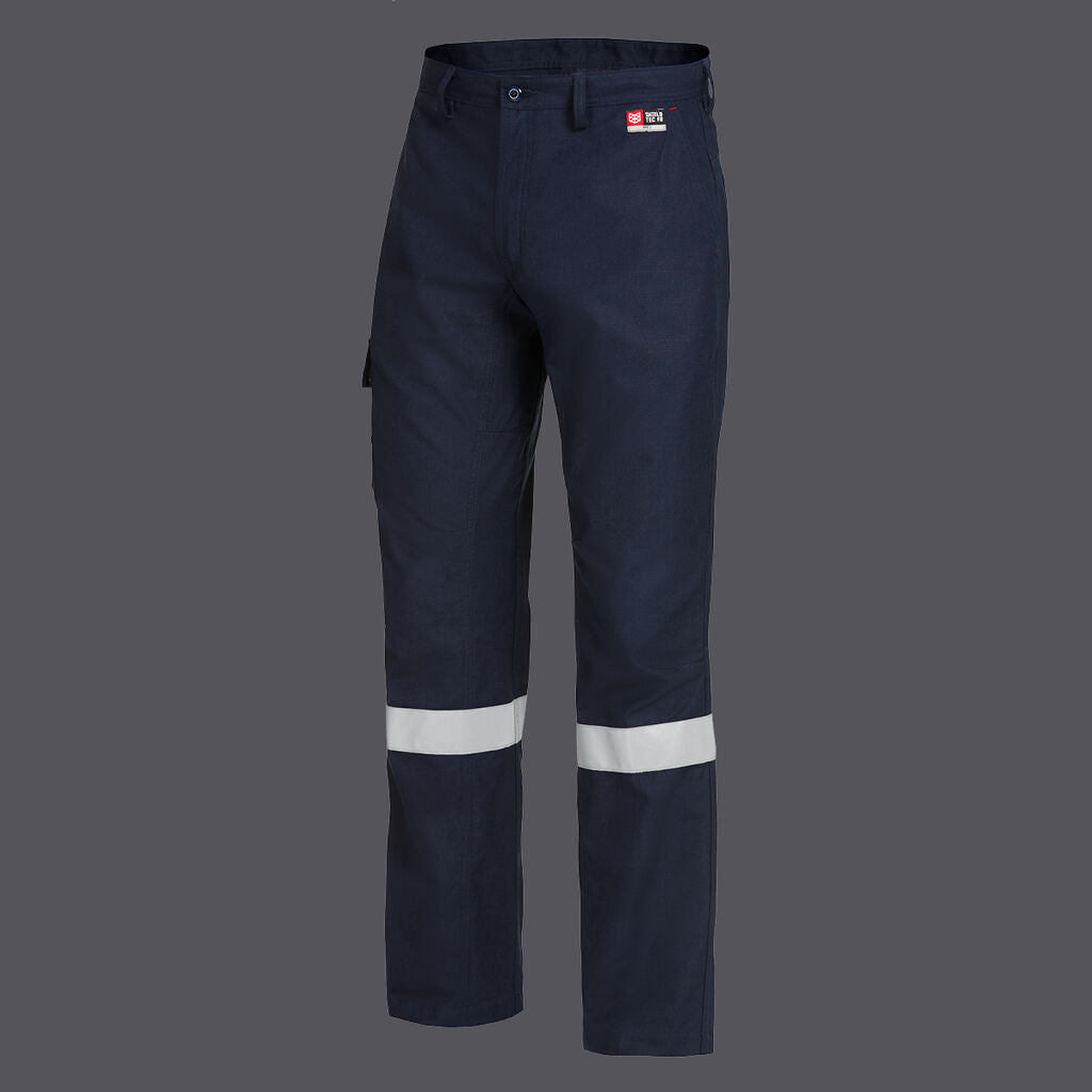 KingGee Y02525 Flat Front Cargo Packet Pant With Fr Tape-Navy