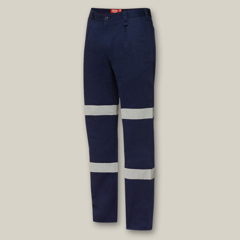 Hard Yakka Y02615 Foundations Drill Pant With Double Hoop Tape-Navy