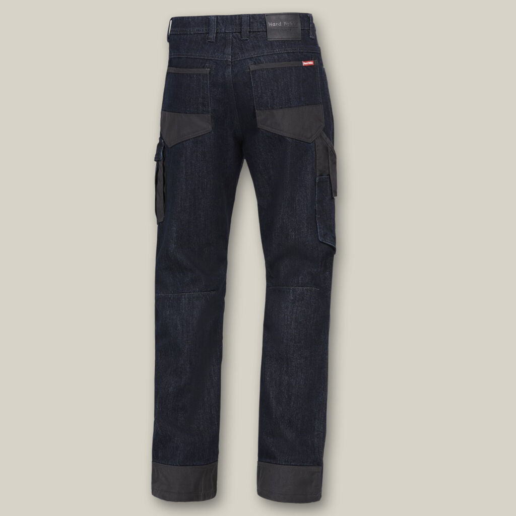 Hard Yakka Y03041 Legends Work Jeans-Blue/Black Charcoal