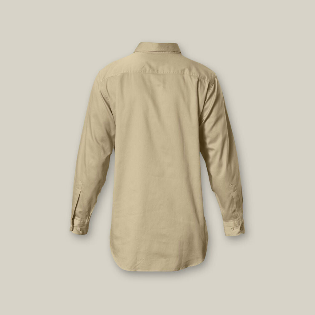 Hard Yakka Y07530 Long Sleeve Closed Front Cotton Drill Work Shirt