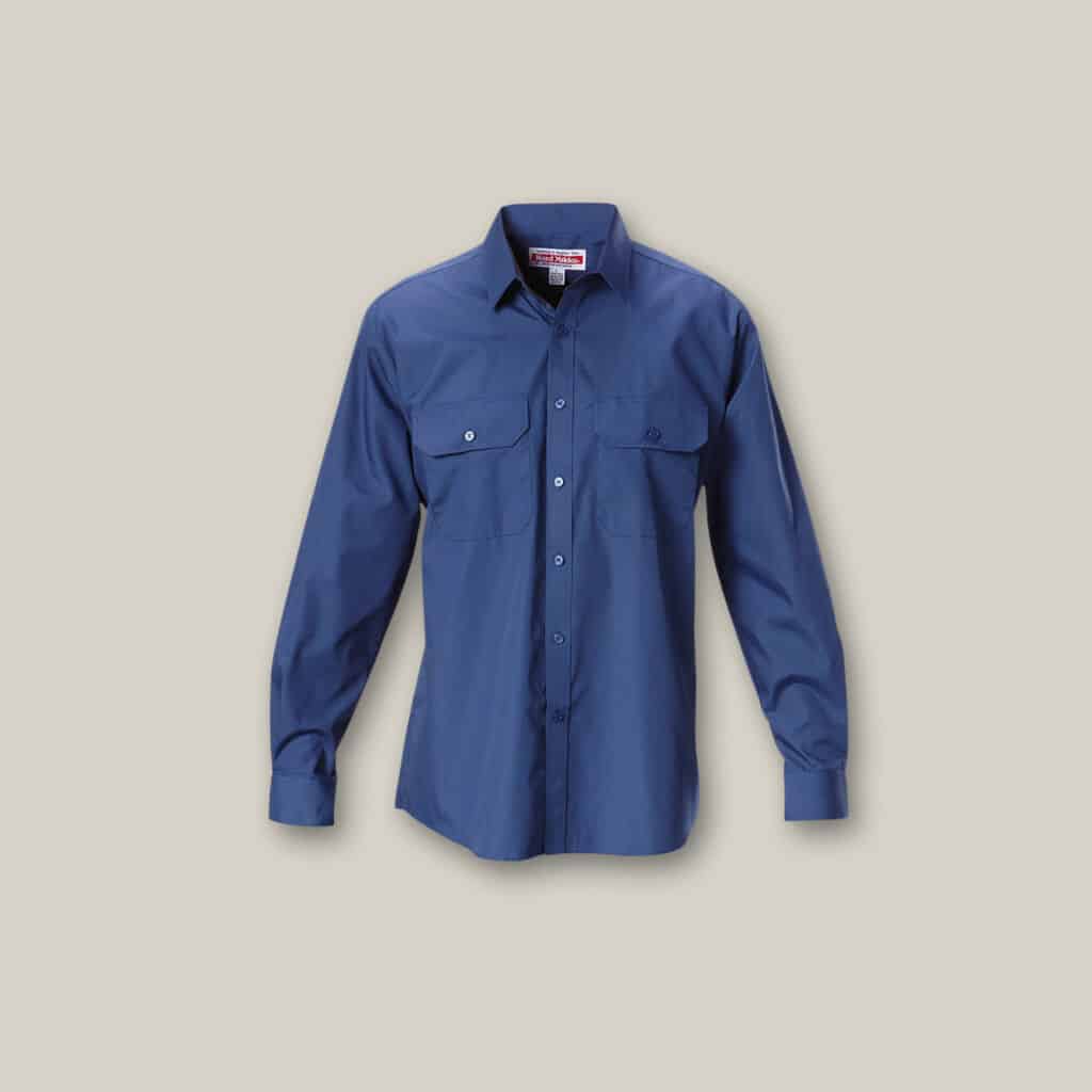 Hard Yakka Y07590 LS Permanent Press Shirt-Navy