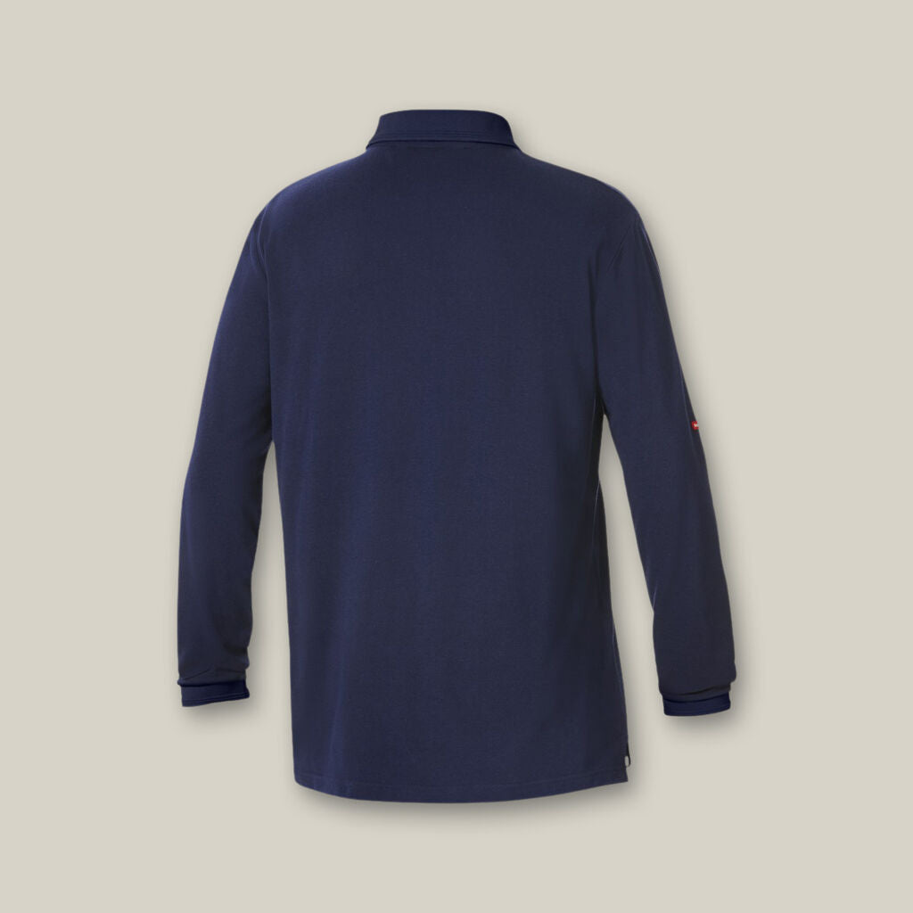 Hard Yakka Y11307 Foundations Pique L/s Polo-Navy