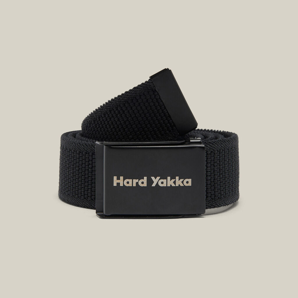Hard Yakka Y26791 Stretch Webbing Belt-Black