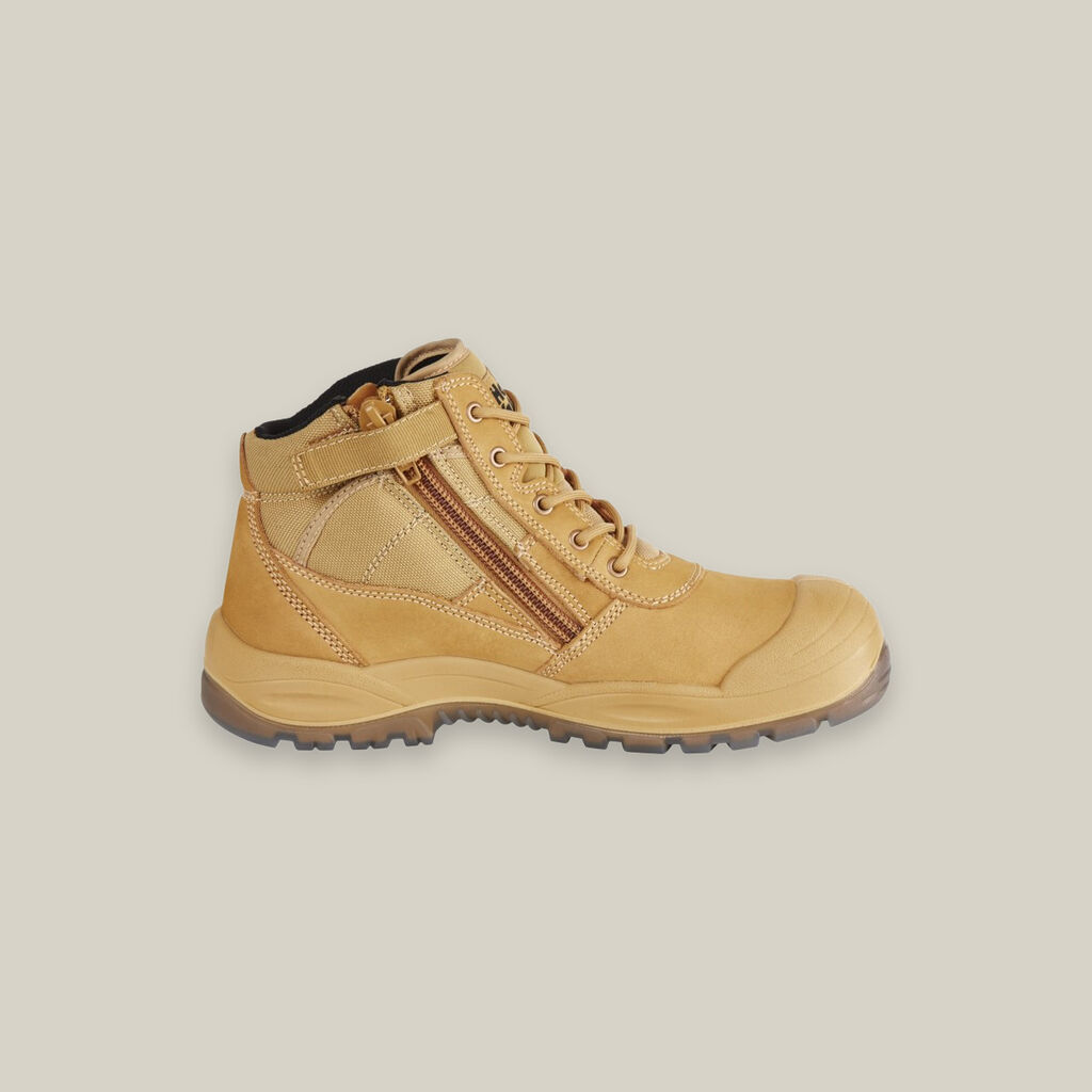 Hard Yakka Y60120 Utility Zip Safety Boot Wheat