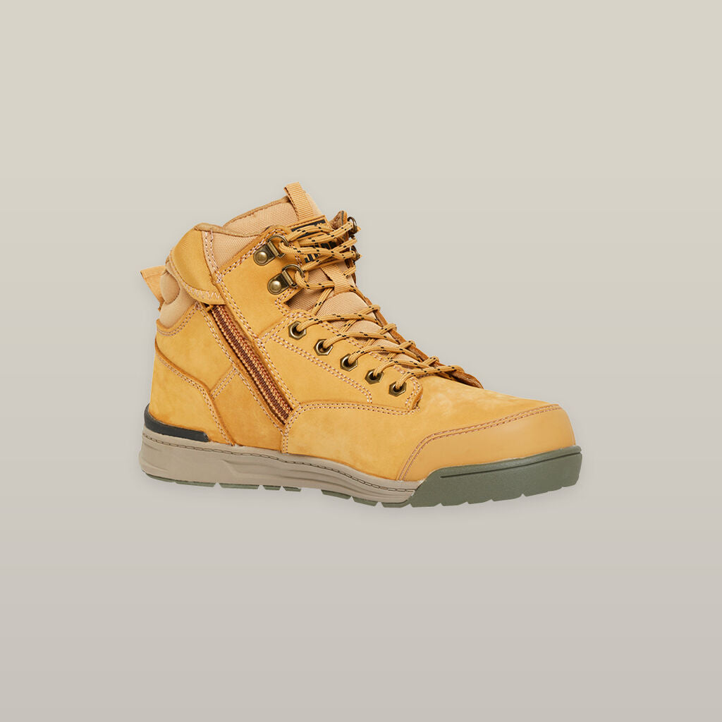 Hard Yakka Y60200 3056 Zip Side 5″ Safety Boot Wheat